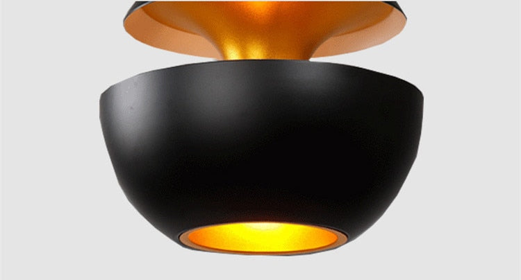 Nordic Creative Black White LED Pendant Lights for Dining Room