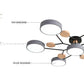 Modern Round LED Ceiling Light For Living Room, Bedroom