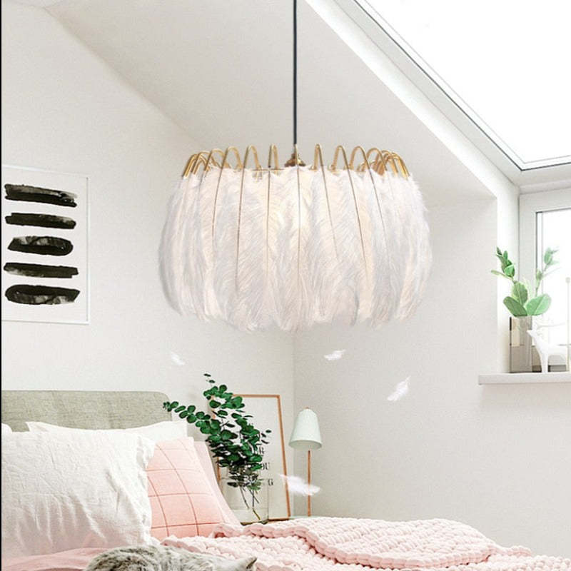 O'Moore Pendant Light Crown Shaped, Feather