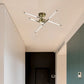 Edge Ceiling Light, Black & Gold, 6/8/10/12 Heads