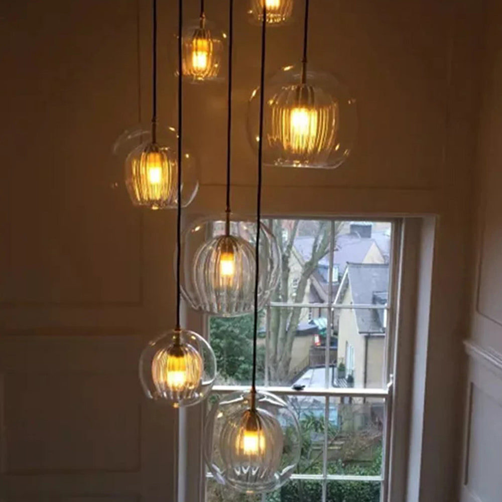 Hailie Glass Pendant Light 2 Colour, DIA 15/20/25CM