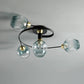 Retro Glass Ceiling Chandelier Pendant Lighting for Bedroom & Living Room