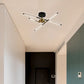 Edge Ceiling Light, Black & Gold, 6/8/10/12 Heads