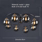 Smoky Gray Amber Chandelier Foyer Pendant Lighting Fixtures