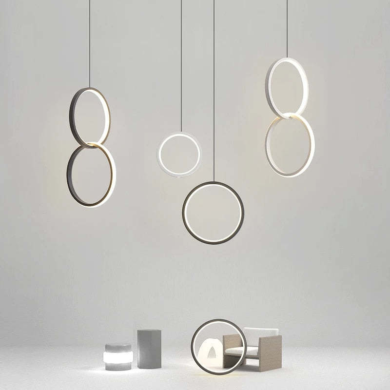 Modern Minimalist LED Hanging Pendant Lights For Living Room, Bedroom