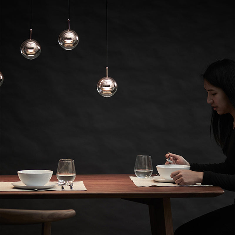 Valentina Pendant Light, Metal & Glass, 2 Colour