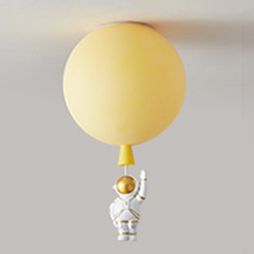Fateh Astronaut Balloon Flush Mount Ceiling Light 8 Colour, Dia 25/30/35cm
