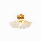 Carins Semi-Flush Mount Ceiling Light 3 Colour Temperature Switchable, Pure Copper, 2 Colour