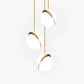 Valentina Simple Pendant Light, Gold & White