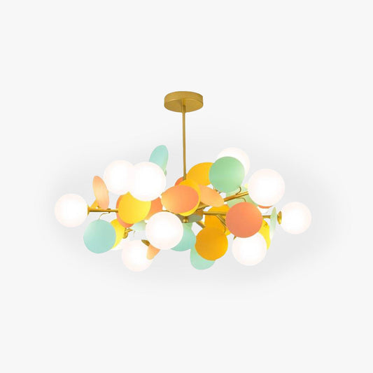 Petal Pendant Light, White & Grey & Muticolour