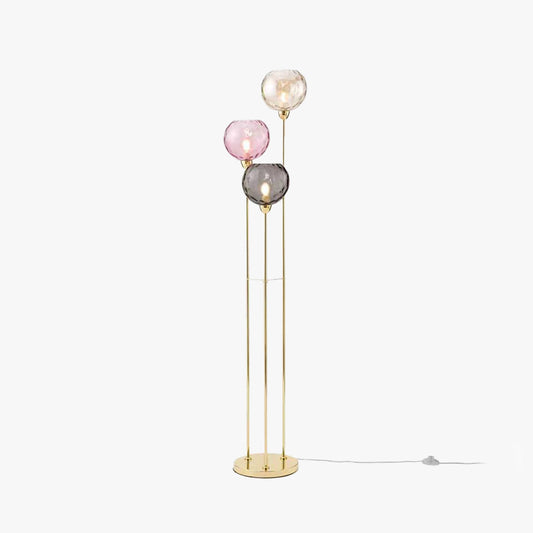 Hailie Glass Floor Lamp, 3 Heads, 2 Colour, L 153CM