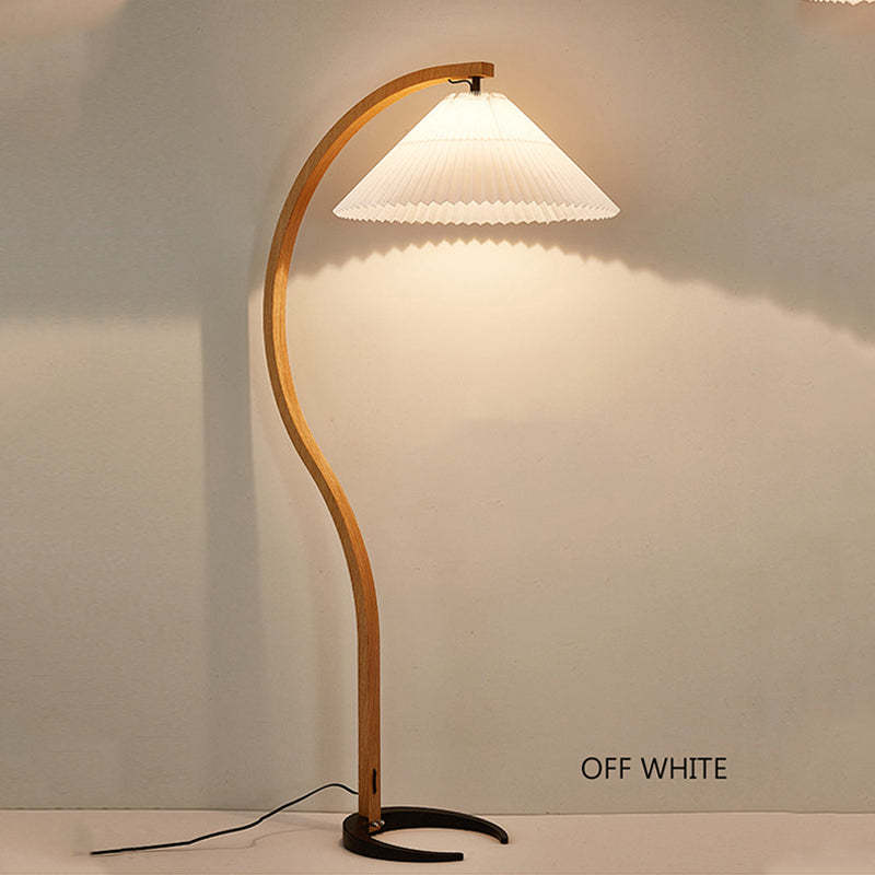 Moderne, minimalistische Stoffschirm-LED-Stehlampe, Nachttisch-Stehleuchte für das Wohnzimmer
