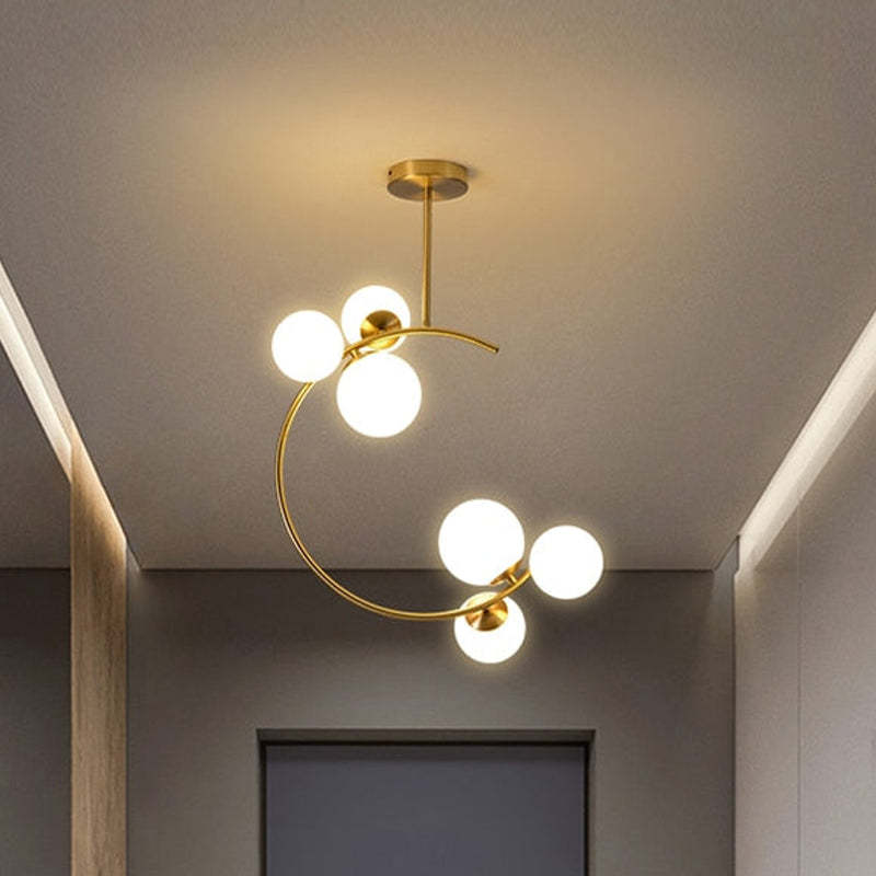Valentina Pendant Light Bubble Moon, Metal & Glass