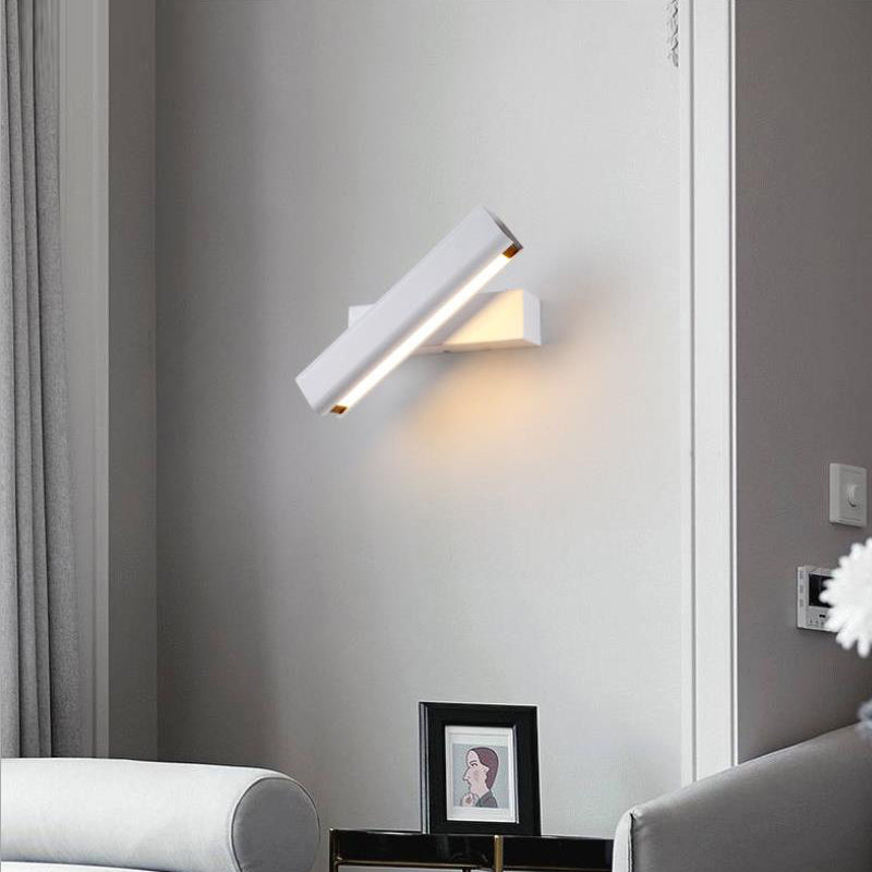 Modern LED Aluminum Wall Light Rotate 360 for Bedroom & Living Room