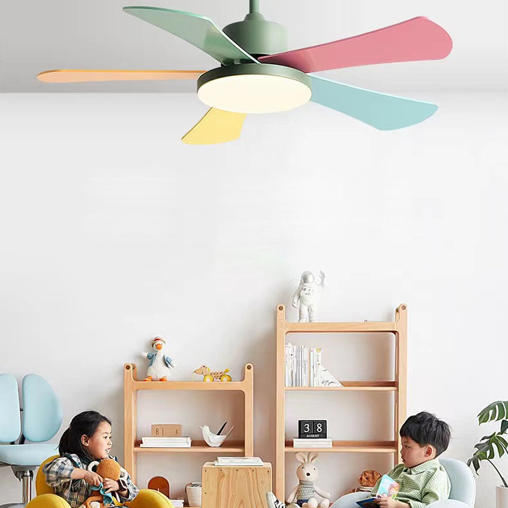 Morandi Colourful Ceiling Fan with Light, DIA 105CM