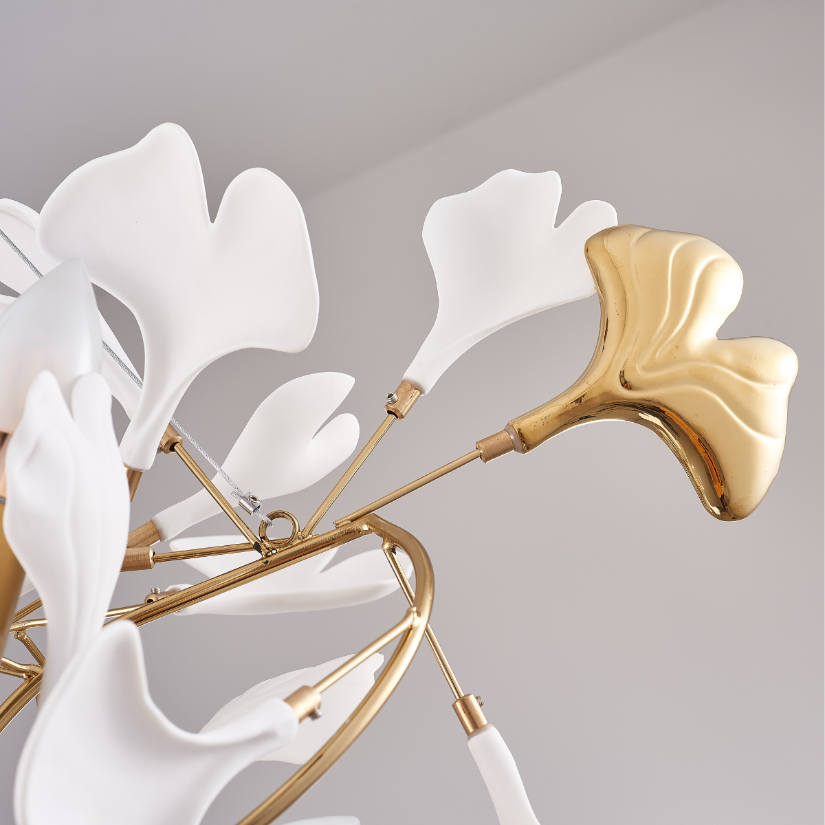 Olivia Chandelier Artistic Design, Metal & Ceramic 60/80cm