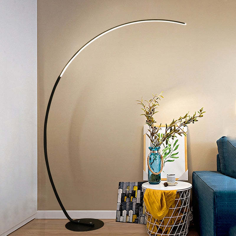 Modern LED Arc Floor Lamp For Bedroom, Living Room