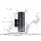 Orr Outdoor Wall Lamp Double-headed, Metal & Glass