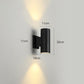 Orr Outdoor Wall Lamp Double-headed, Metal & Glass