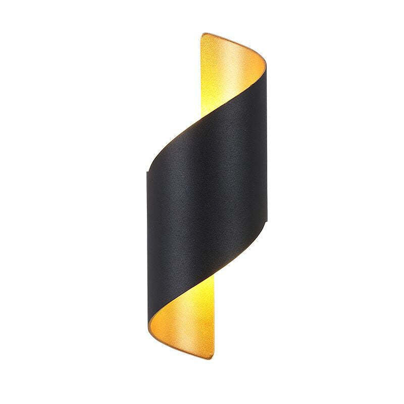 Outdoor Waterproof Metal Spiral Led Wall Lamp Night Light