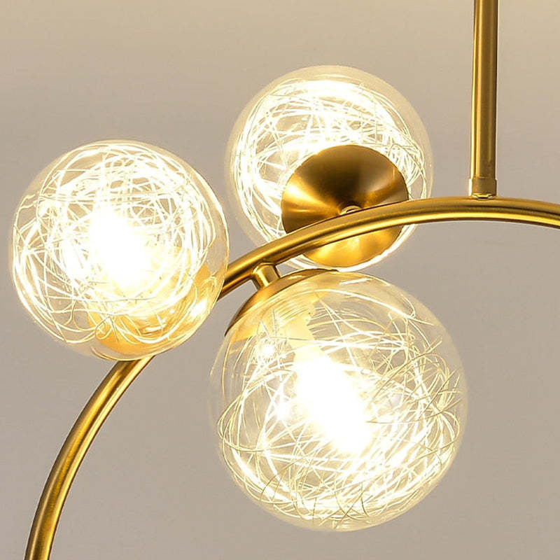 Valentina Pendant Light Bubble Moon, Metal & Glass