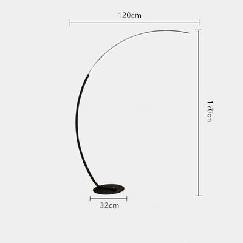 Modern LED Arc Floor Lamp For Bedroom, Living Room