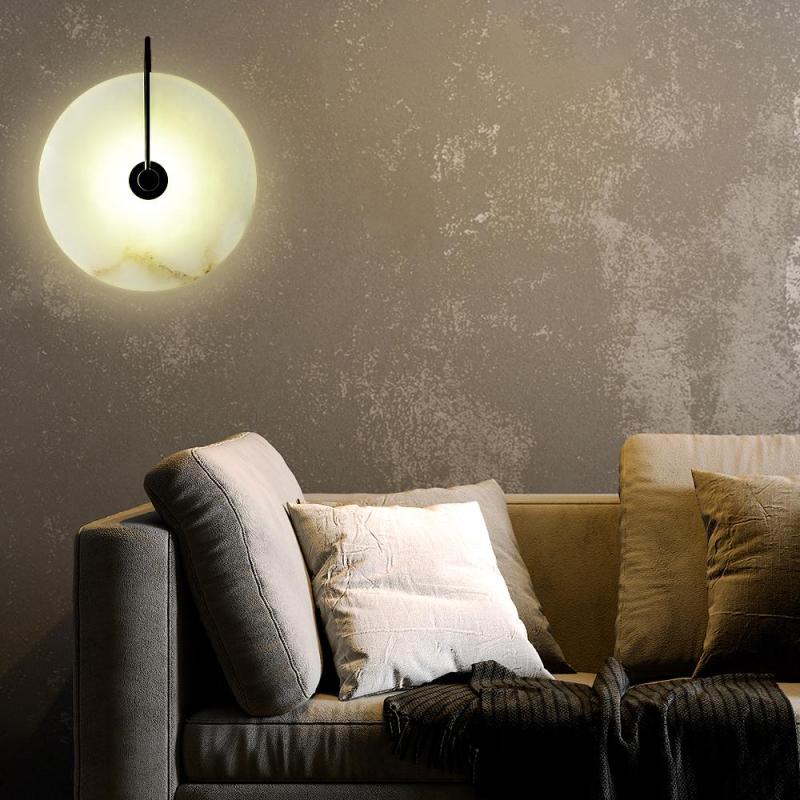Modern Nordic Marble Sconces Wall Lamp for Bedroom, Living room