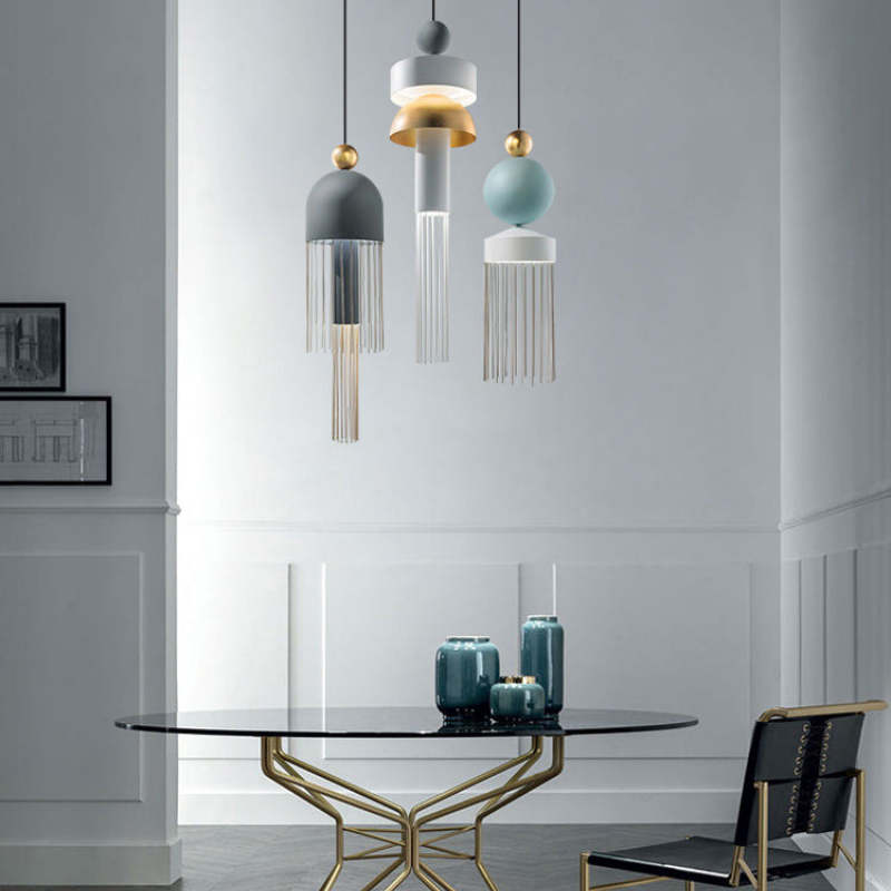 Tassel Pendant Light Chandelier For Dining Room Living Room