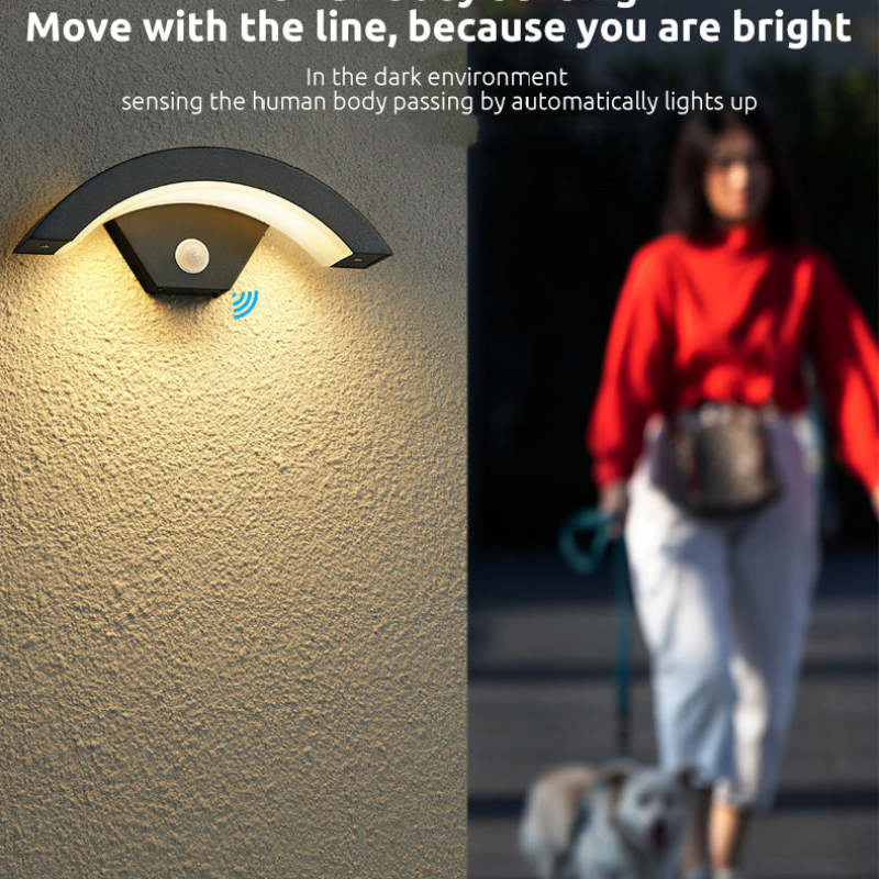Waterproof Sensor Wall Light With Warm White LED Outdoor