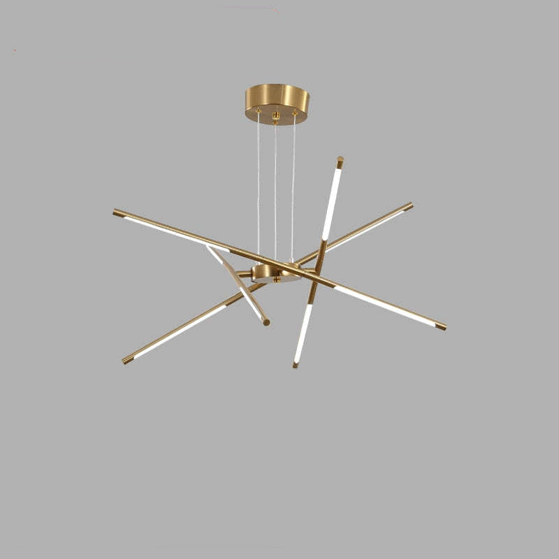Modern Linear LED Chandelier Lights