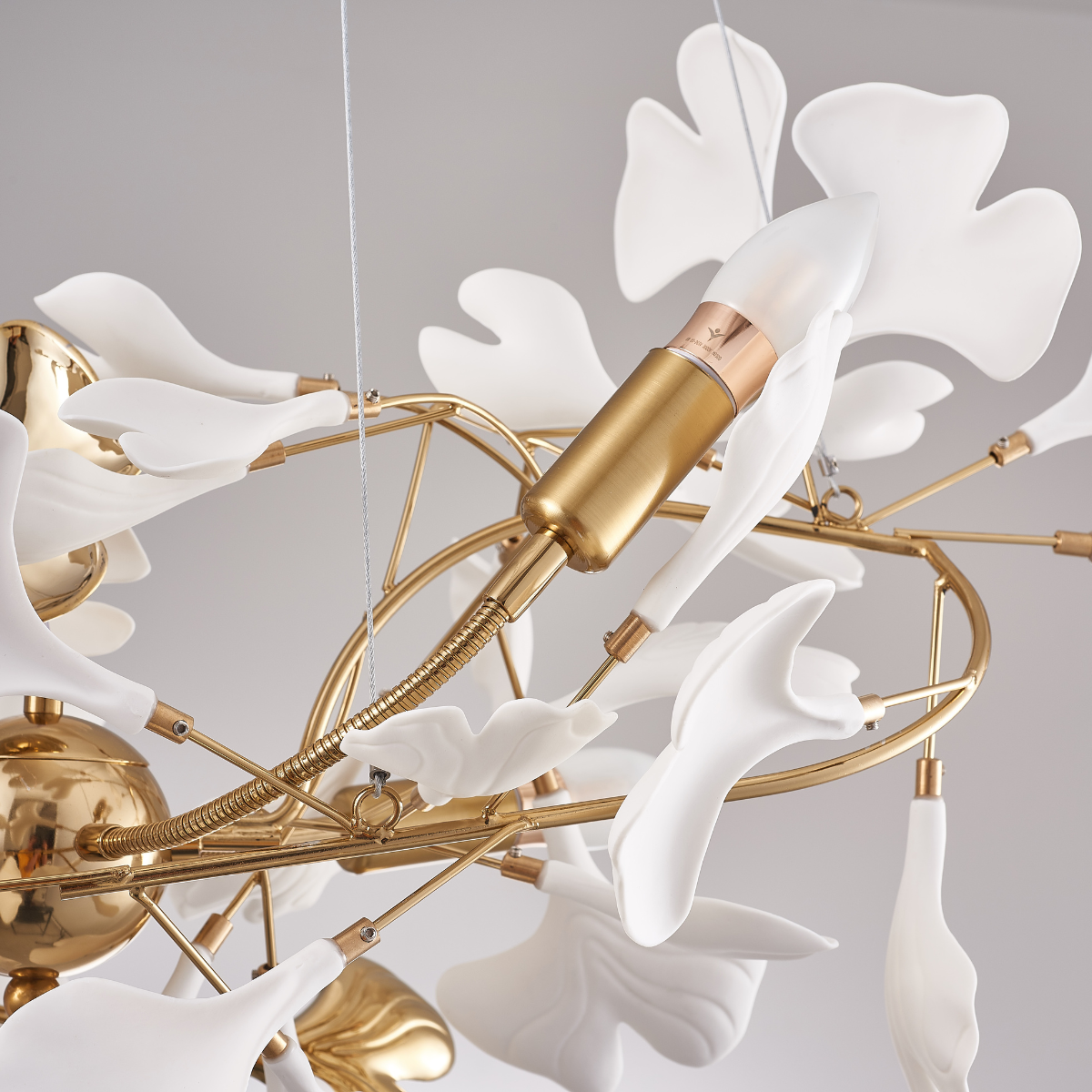 Olivia Chandelier Artistic Design, Metal & Ceramic 60/80cm