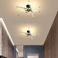 Edge Ceiling Light, Black & Gold, 6/8/10/12 Heads