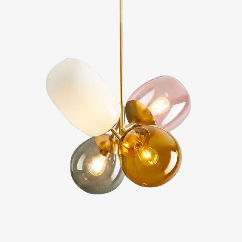 Nordic Balloon Glass Pendant Light Chandelier For Dining Room