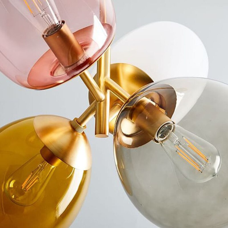 Nordic Balloon Glass Pendant Light Chandelier For Dining Room