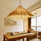 Muto Hand-Woven Rattan Modelling Pendant Light for Dining Room