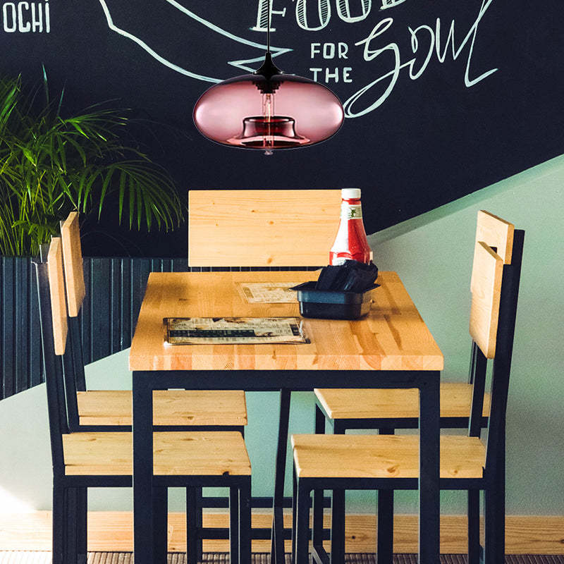Modern Macaron Glass Pendant Lights Hanging Lamp For Dining Room