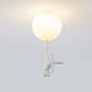 Fateh Bear Balloons Flush Mount Ceiling Light for Children's Room, Bedroom