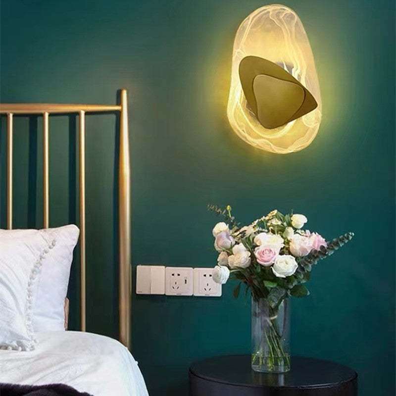 Modern Nordic Crystal LED Wall Lamp Wall Scone For Bedroom