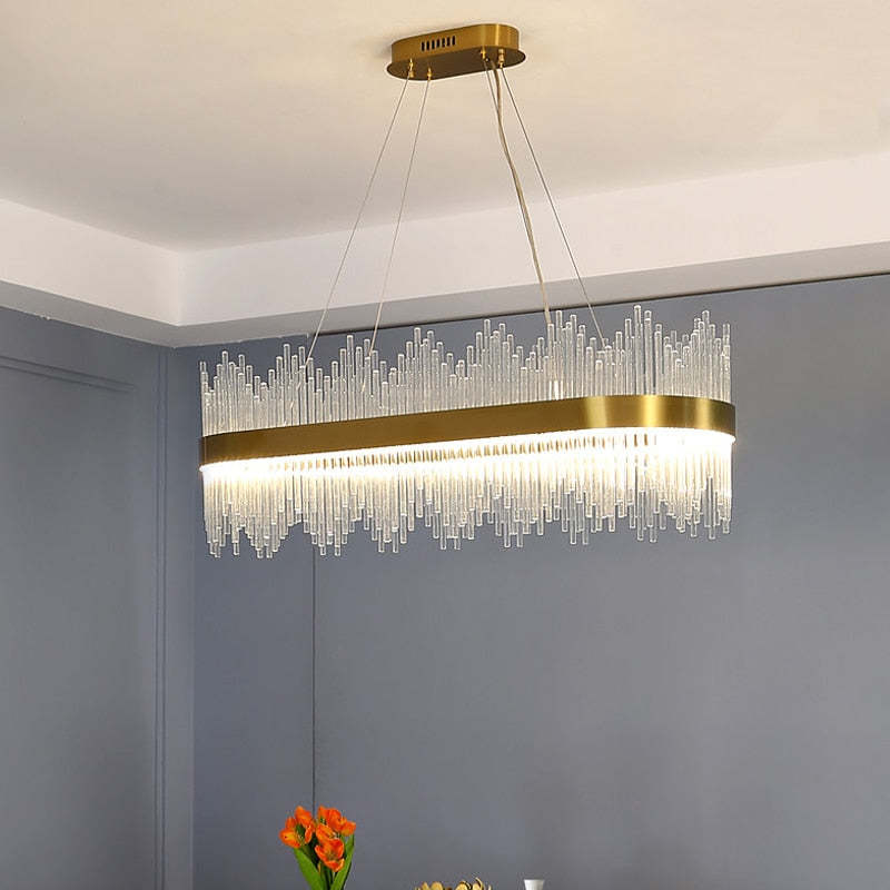 Moderne Luxus-Kristall-Kronleuchter-LED-Pendelleuchte für Wohnzimmer