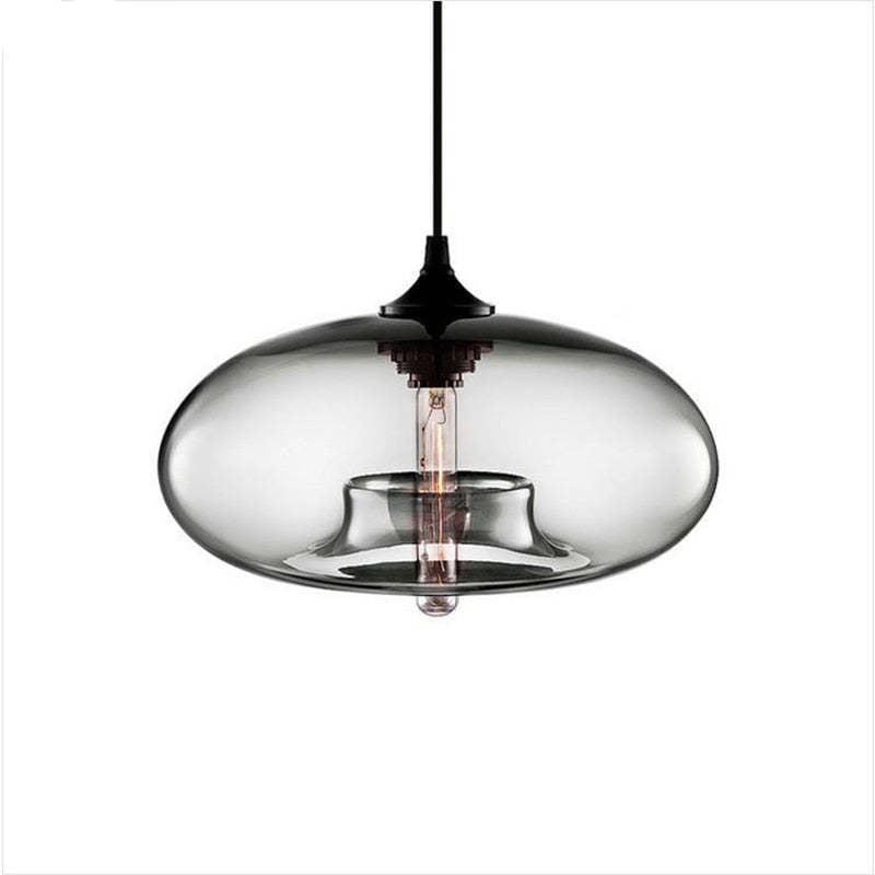 Modern Macaron Glass Pendant Lights Hanging Lamp For Dining Room