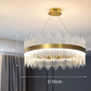 Moderne Luxus-Kristall-Kronleuchter-LED-Pendelleuchte für Wohnzimmer