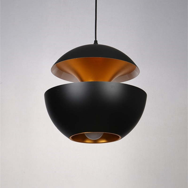 Nordic Creative Black White LED Pendant Lights for Dining Room