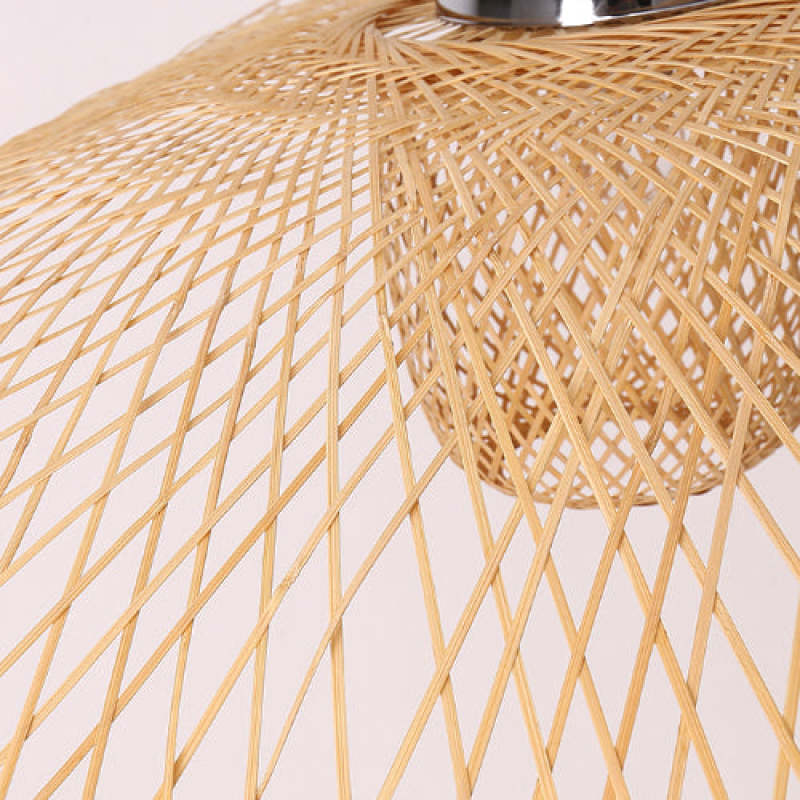 Rattan Weaving Cap Pendant Light for Dining Room