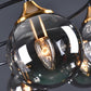Smoky Gray Amber Chandelier Foyer Pendant Lighting Fixtures