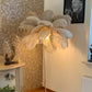 O'Moore Floor Lamp, Ostrich Feather & Metal