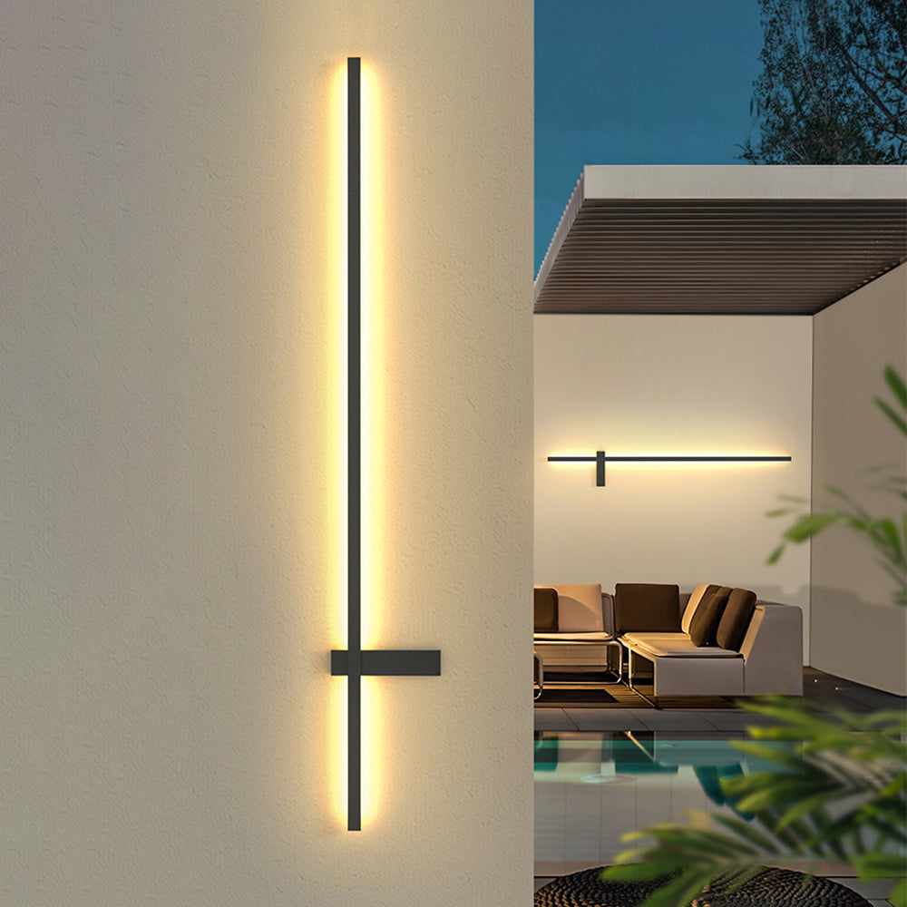 Edge Duo-Linear Outdoor Wall Lamp, L 60/90/120/150CM