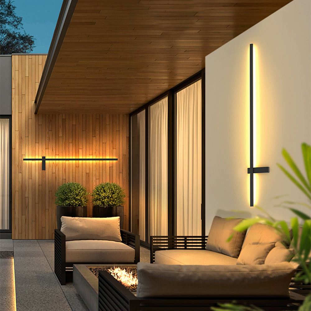 Edge Duo-Linear Outdoor Wall Lamp, L 60/90/120/150CM