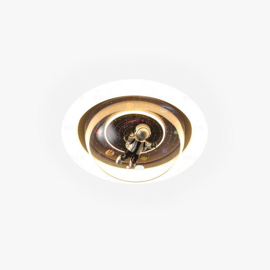 Fateh Astronaut Flush Mount Ceiling Light, 2 Colour