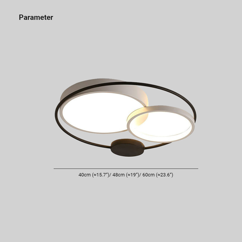Lacey Circular Flush Mount Ceiling Light, 2 Color, 15.7''/19''/23.6''