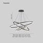 Arisha 3-Rings Black Pendant Light, 3 Style